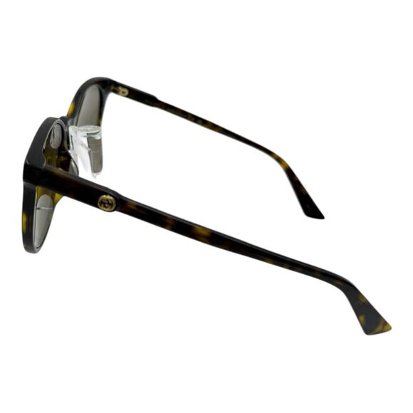 GUCCI GG0488S 002 Round Shape Sunglasses Dark Havana W Case - Picture 4 of 9